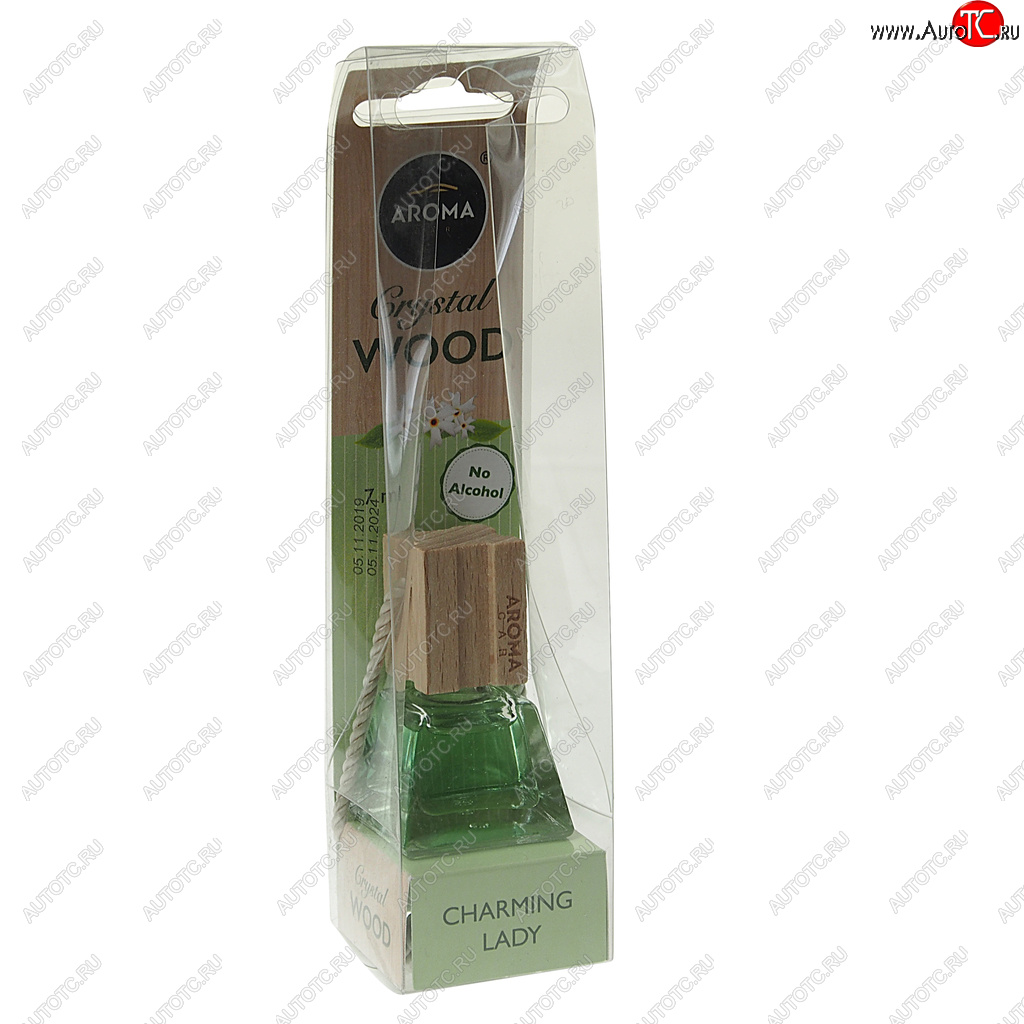 369 р. Ароматизатор подвесной жидкостный (очаровательная леди) 7мл Crystal Wood AROMA CAR AROMA CAR 92842  с доставкой в г. Воронеж