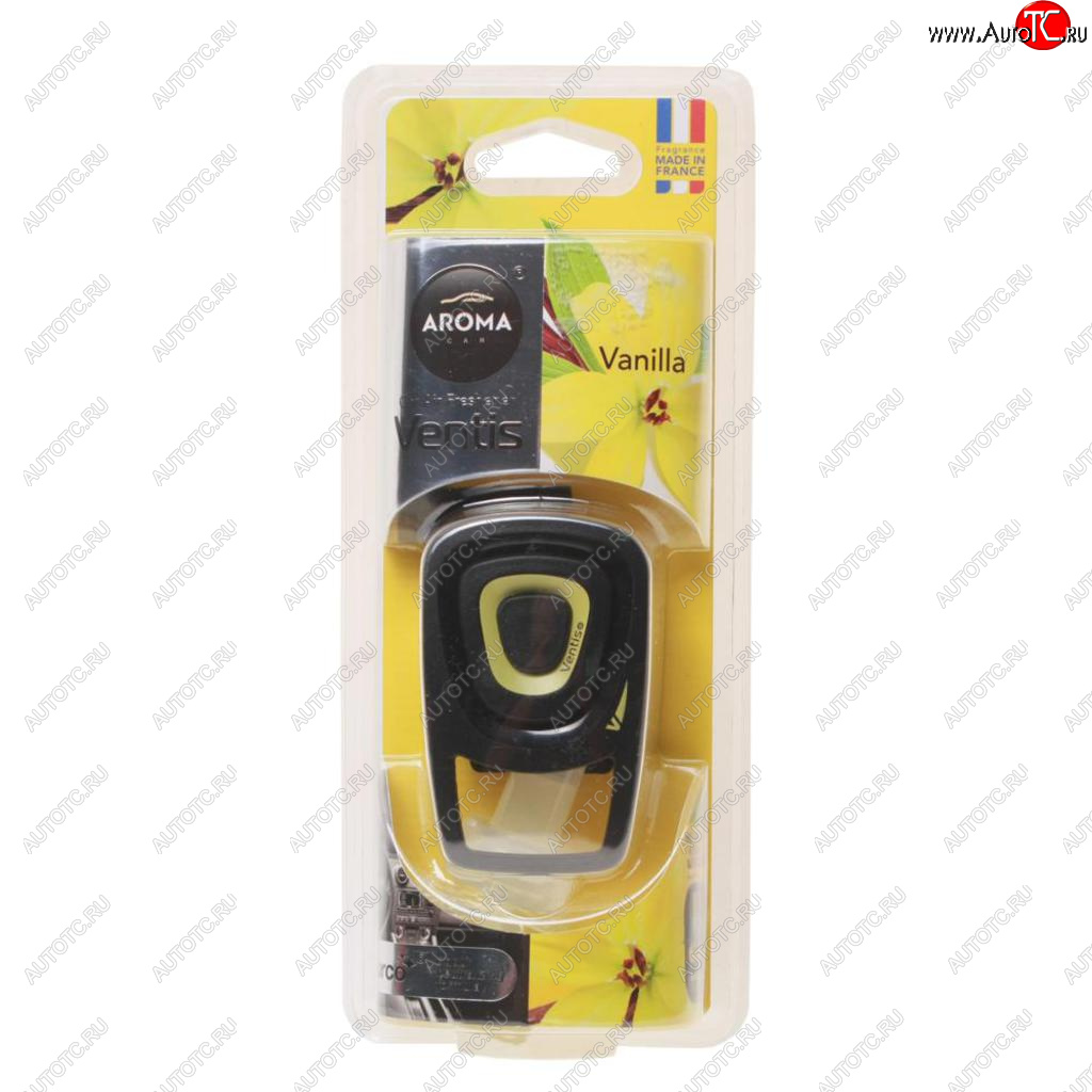 499 р. Ароматизатор на дефлектор жидкостной (ваниль) 8мл Ventis AROMA CAR AROMA CAR 92917 AROMA CAR 92917  с доставкой в г. Воронеж
