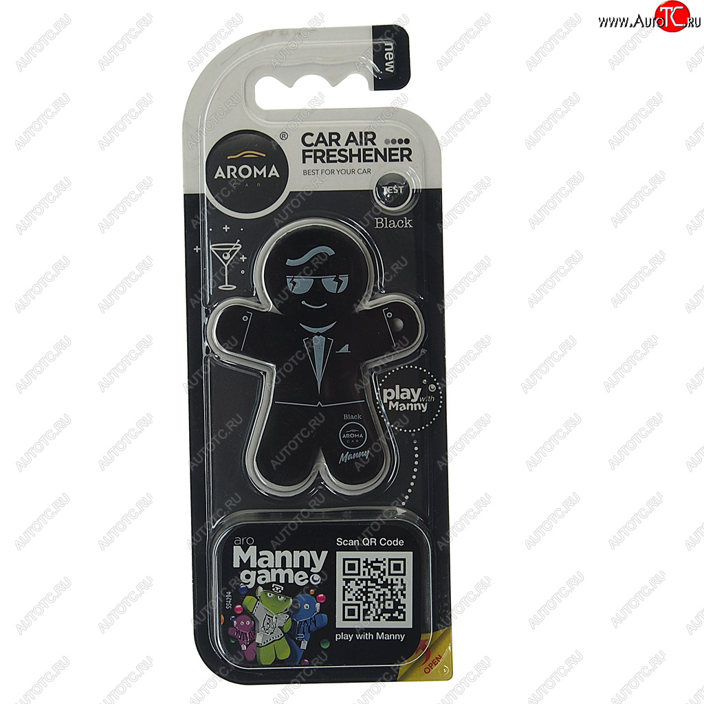 294 р. Ароматизатор на дефлектор полимерный (black) 8г Manny AROMA CAR AROMA CAR 92993  с доставкой в г. Воронеж