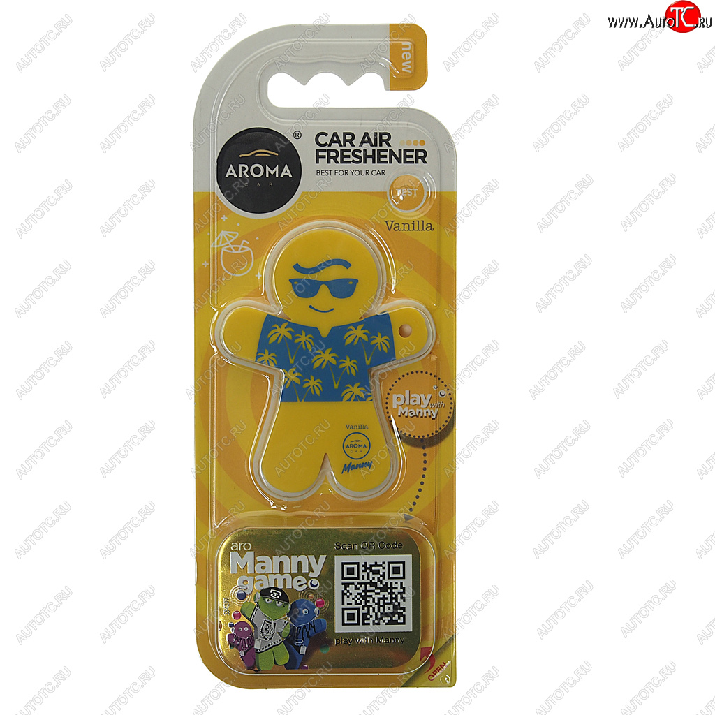 290 р. Ароматизатор на дефлектор полимерный (ваниль) 8г Manny AROMA CAR AROMA CAR 92997  с доставкой в г. Воронеж