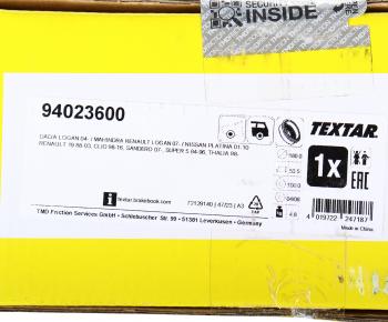 3 299 р. Барабан тормозной RENAULT Clio (98-) задний (1шт.) TEXTAR TEXTAR 94023600  с доставкой в г. Воронеж. Увеличить фотографию 5
