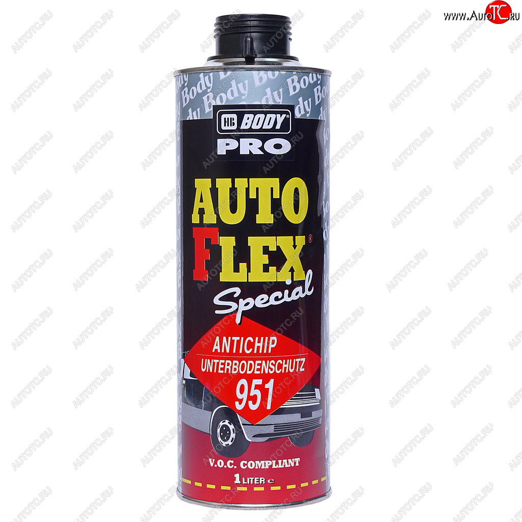 1 349 р. Антигравий черный 1л Autoflex U951 PRO BODY BODY 9510200001  с доставкой в г. Воронеж