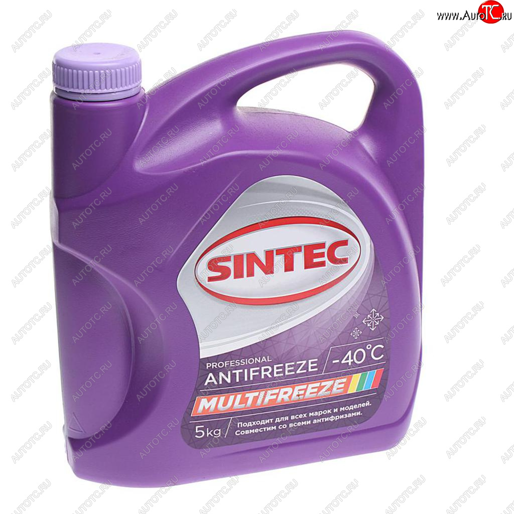 1 269 р. Антифриз фиолетовый -40C 5кг универсальный Multifreeze SINTEC SINTEC 990562  с доставкой в г. Воронеж