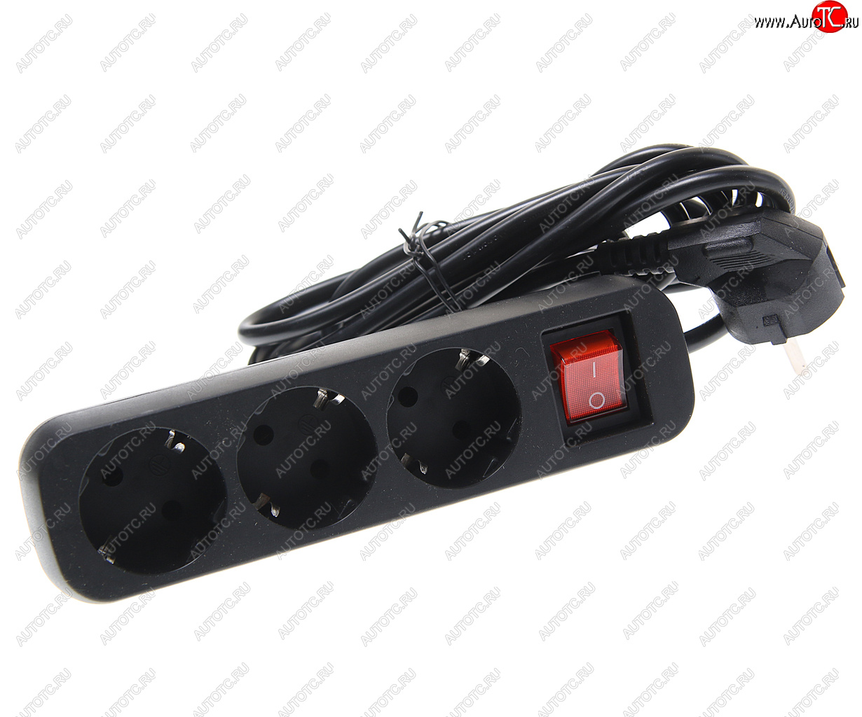 439 р. Фильтр сетевой 3м 10А 2200Вт 3 гнезда с заземлением черный DEFENDER DEFENDER 99334  с доставкой в г. Воронеж
