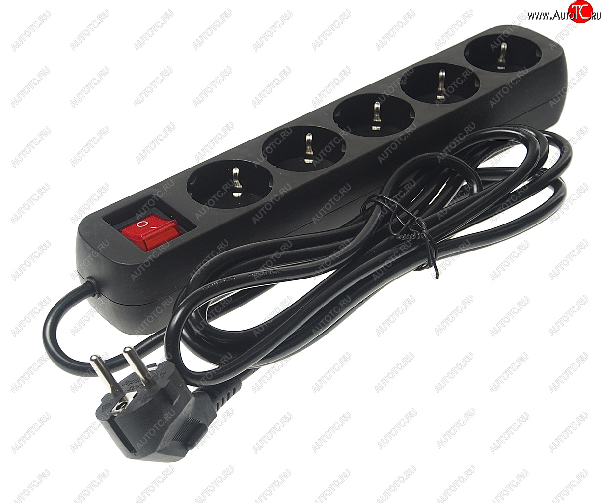399 р. Фильтр сетевой 3м 10А 2200Вт 5 гнезд с заземлением черный DEFENDER DEFENDER 99342  с доставкой в г. Воронеж