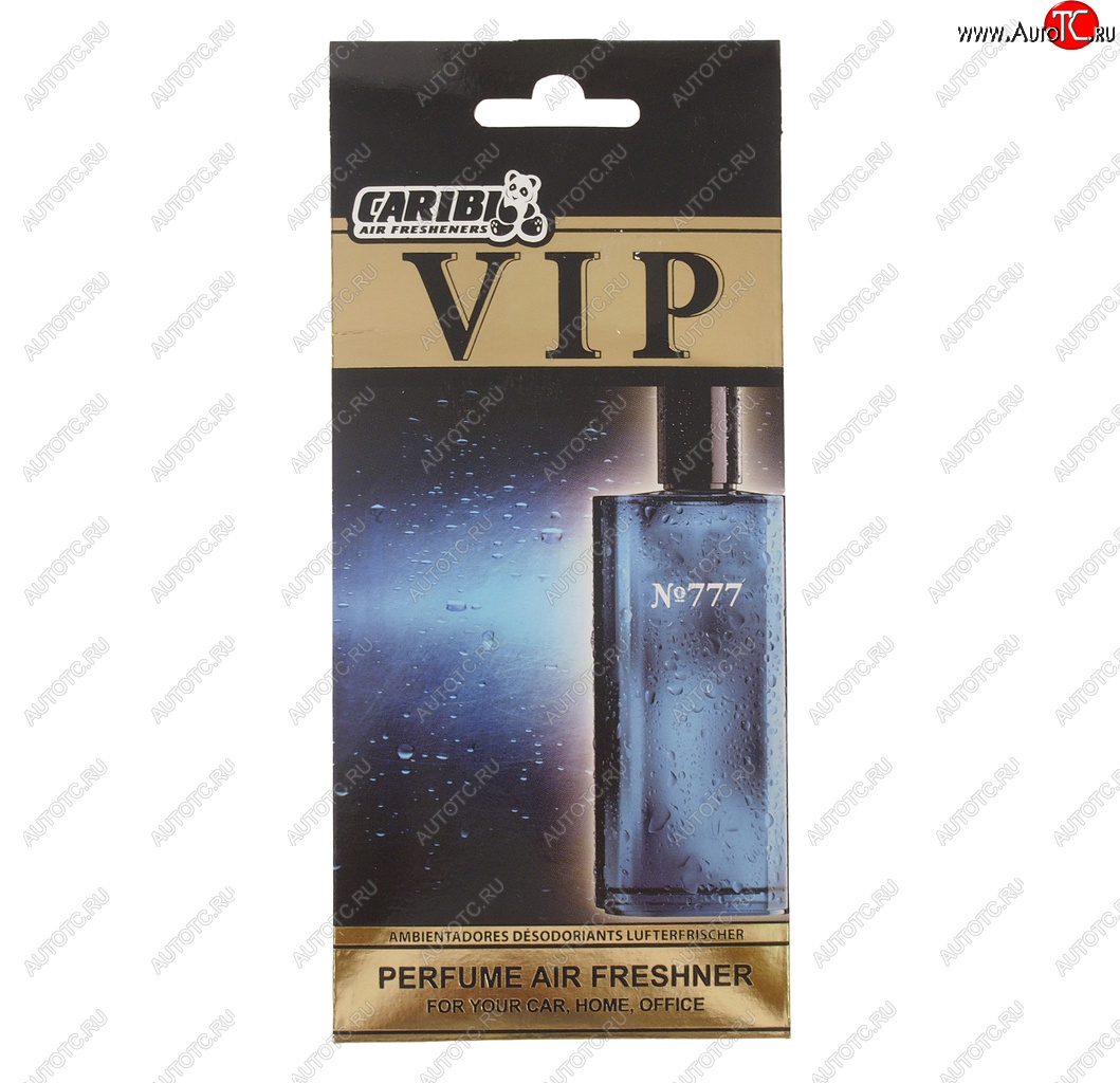 237 р. Ароматизатор подвесной пластина (№777 Davidovv Cool water) CARIBI CARIBI 99974  с доставкой в г. Воронеж