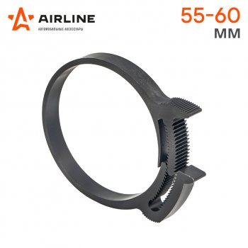 44 р. Хомут 55-609 мм, силовой зубчатый замок, пластик (ПА66) черный AIRLINE AIRLINE adhc011  с доставкой в г. Воронеж. Увеличить фотографию 2