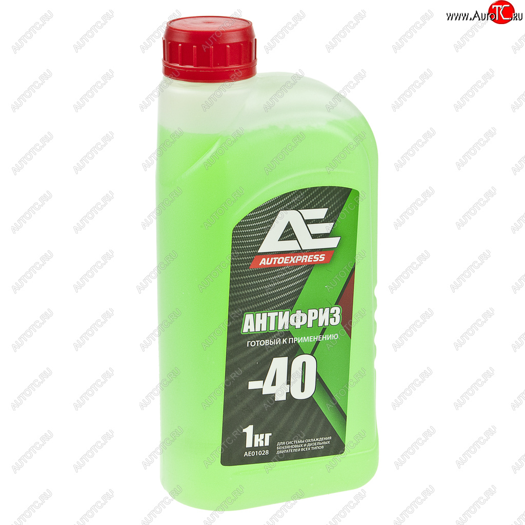 173 р. Антифриз зеленый -40C 1кг G11 GREEN AUTOEXPRESS ТИТАН-СМ ae-01028  с доставкой в г. Воронеж