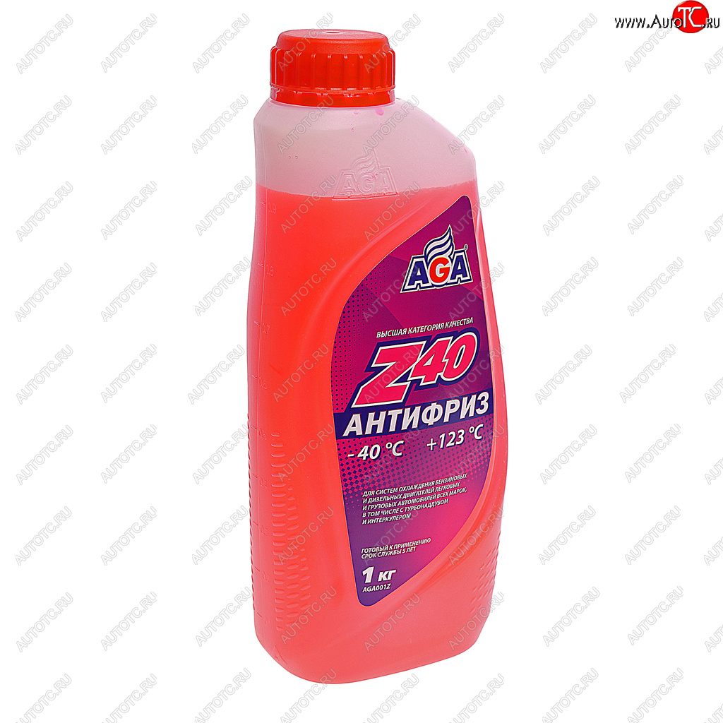 399 р. Антифриз красный -40C 0.946л Antifreeze Z40 AGA AGA aga001z  с доставкой в г. Воронеж