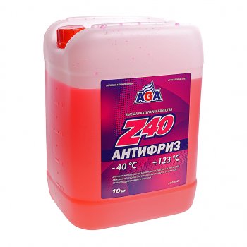 Антифриз красный -40C 10кг Antifreeze Z40 AGA AGA aga003z