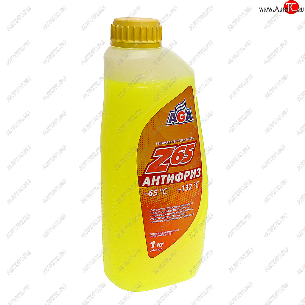 399 р. Антифриз желтый -65C 0.946л Antifreeze Z65 AGA AGA aga042z  с доставкой в г. Воронеж