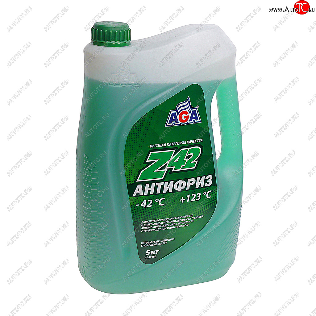 1 439 р. Антифриз зеленый -42C 5л Antifreeze Z42 AGA AGA aga049z  с доставкой в г. Воронеж