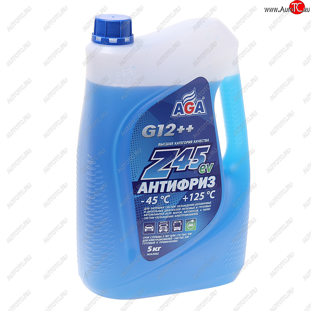 1 599 р. Антифриз синий -45C 5кг Antifreeze G12++ AGA AGA aga306z  с доставкой в г. Воронеж