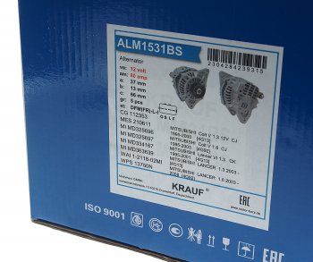 12 949 р. Генератор MITSUBISHI Lancer (00-13) KRAUF KRAUF alm1531bs  с доставкой в г. Воронеж. Увеличить фотографию 6