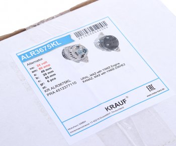 13 449 р. Генератор МАЗ,УРАЛ дв.ЯМЗ-236НЕ2,6565 28В 80А KRAUF KRAUF alr3675kl KRAUF alr3675kl  с доставкой в г. Воронеж. Увеличить фотографию 4