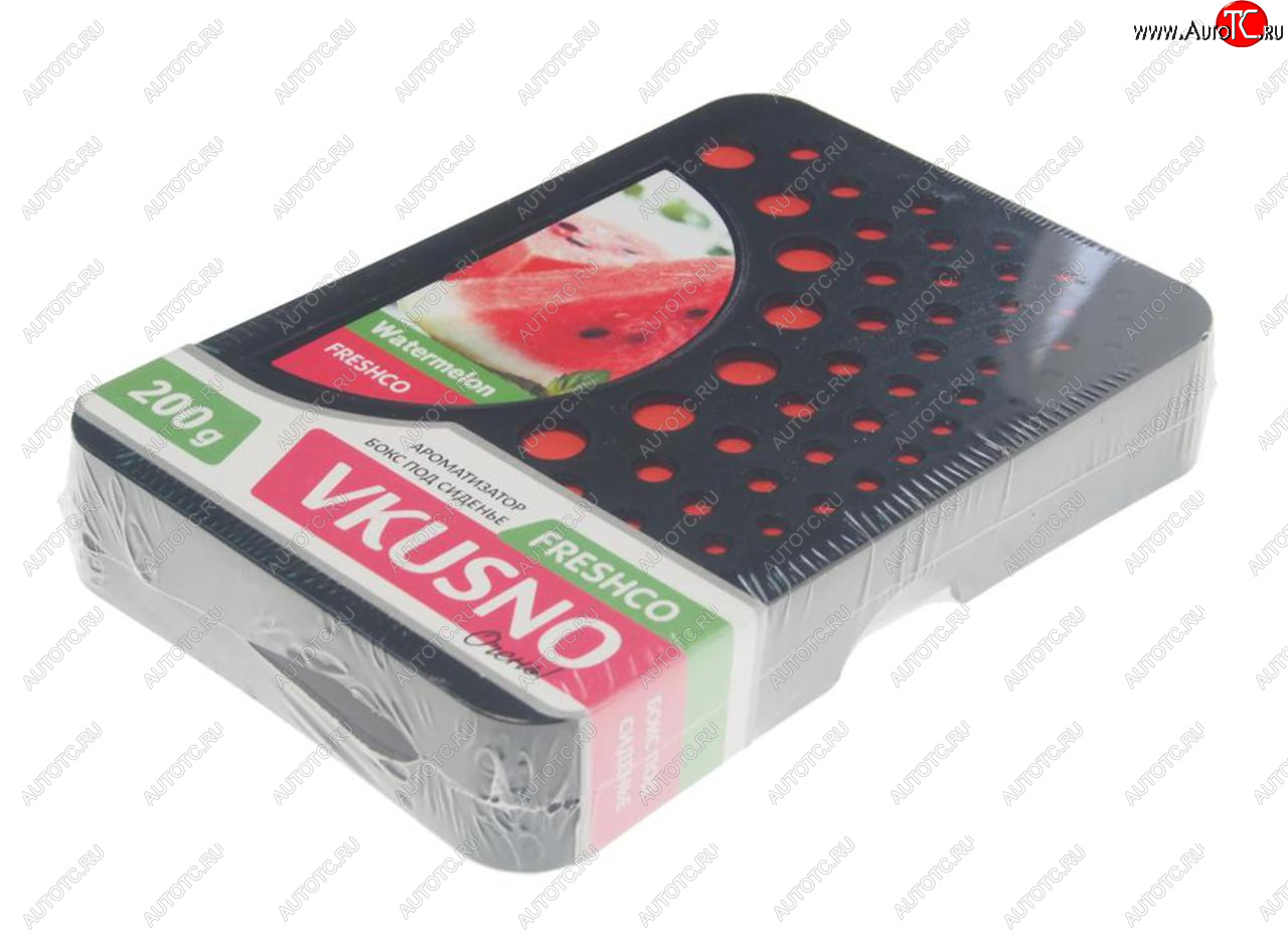 439 р. Ароматизатор под сиденье гелевый (арбуз) 200г Vkusno FRESHCO FRESHCO ar4bx030  с доставкой в г. Воронеж