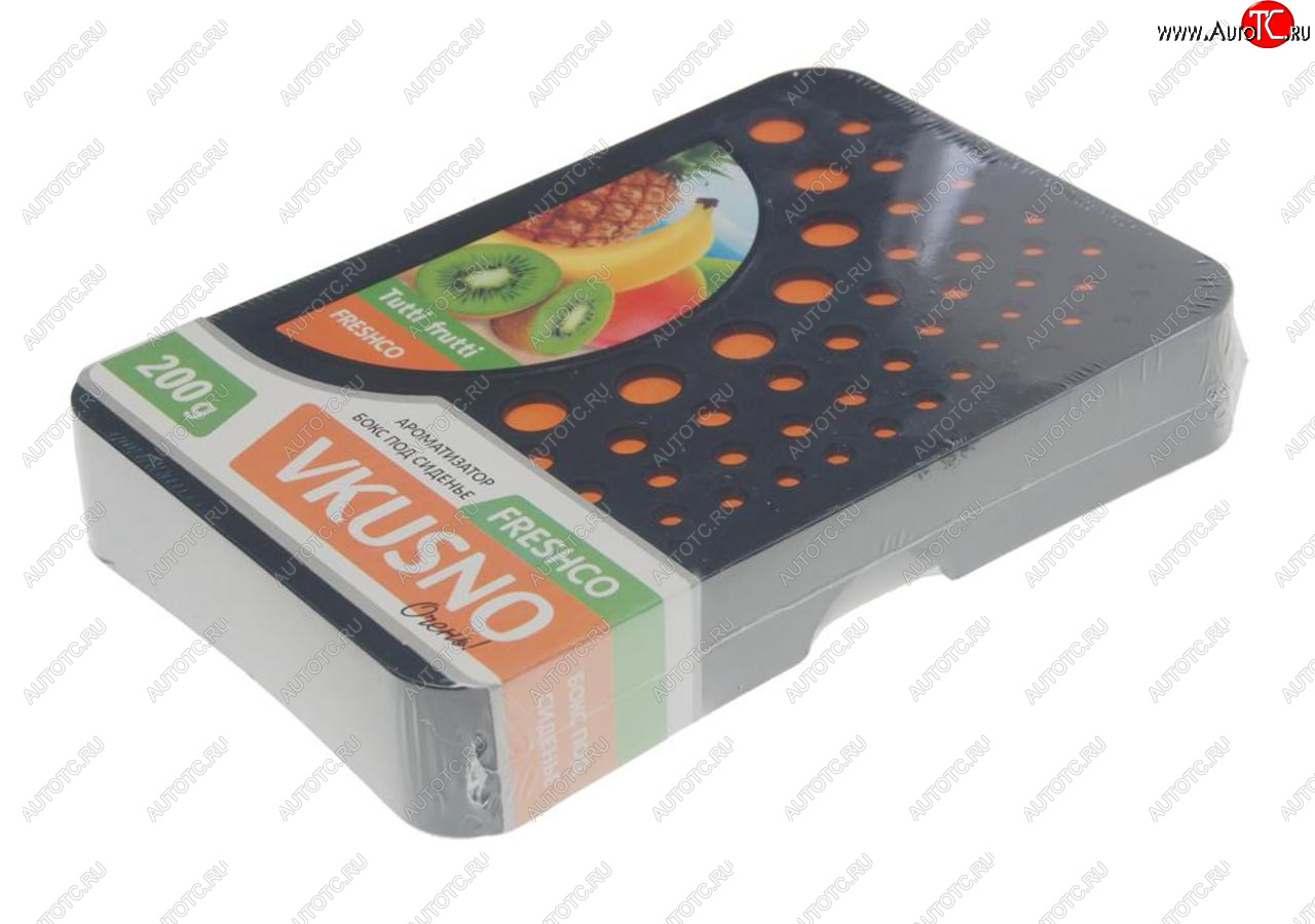 439 р. Ароматизатор под сиденье гелевый (тутти-фрутти) 200г Vkusno FRESHCO FRESHCO ar4bx080  с доставкой в г. Воронеж