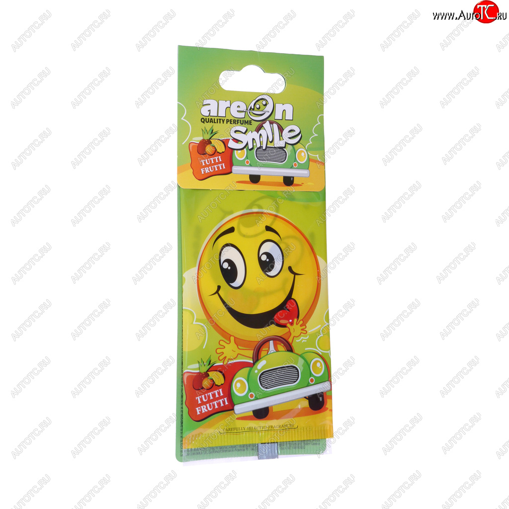 68 р. Ароматизатор подвесной пластина (тутти-фрутти) Smile AREON AREON asd14  с доставкой в г. Воронеж
