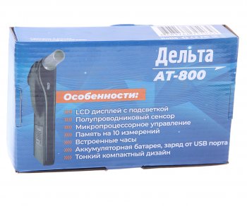 2 799 р. Алкотестер цифровой до 1.99 промилле LCD дисплей, звуковой сигнализатор ДЕЛЬТА ДЕЛЬТА ат-800  с доставкой в г. Воронеж. Увеличить фотографию 4