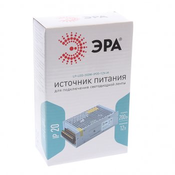 1 239 р. Блок питания светодиодной ленты 12V 200W IP20 ЭРА ЭРА б0044743  с доставкой в г. Воронеж. Увеличить фотографию 3
