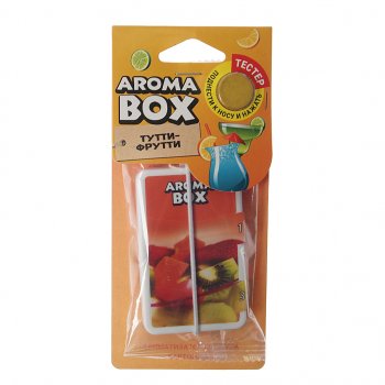 Ароматизатор подвесной картон высококапиллярный (тутти-фрутти) Aroma Box FOUETTE FOUETTE b-13