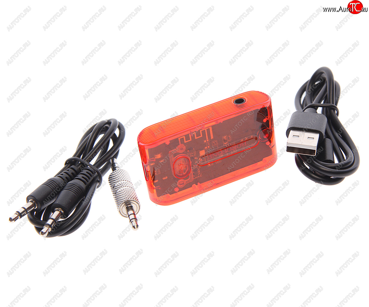 1 089 р. Адаптер Bluetooth автомобильный BOROFONE BOROFONE bc46 vitality orange  с доставкой в г. Воронеж
