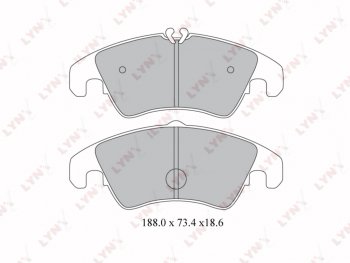 3 789 р. Колодки тормозные передние(4шт.) LYNX Audi A4 B8 дорестайлинг, седан (2007-2011)  с доставкой в г. Воронеж. Увеличить фотографию 1