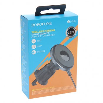 1 069 р. Держатель телефона с беспроводной зарядкой BOROFONE BOROFONE bh202  с доставкой в г. Воронеж. Увеличить фотографию 4