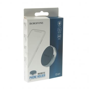 234 р. Держатель телефона универсальный магнитный серебристый BOROFONE BOROFONE bh7 silver  с доставкой в г. Воронеж. Увеличить фотографию 3