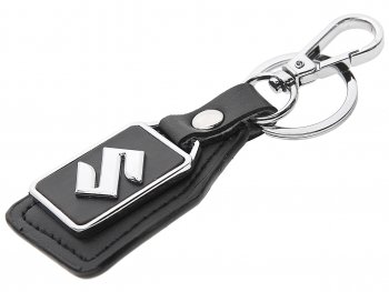 Брелок SUZUKI  металл, кожа MASHINOKOM MASHINOKOM bkn 003