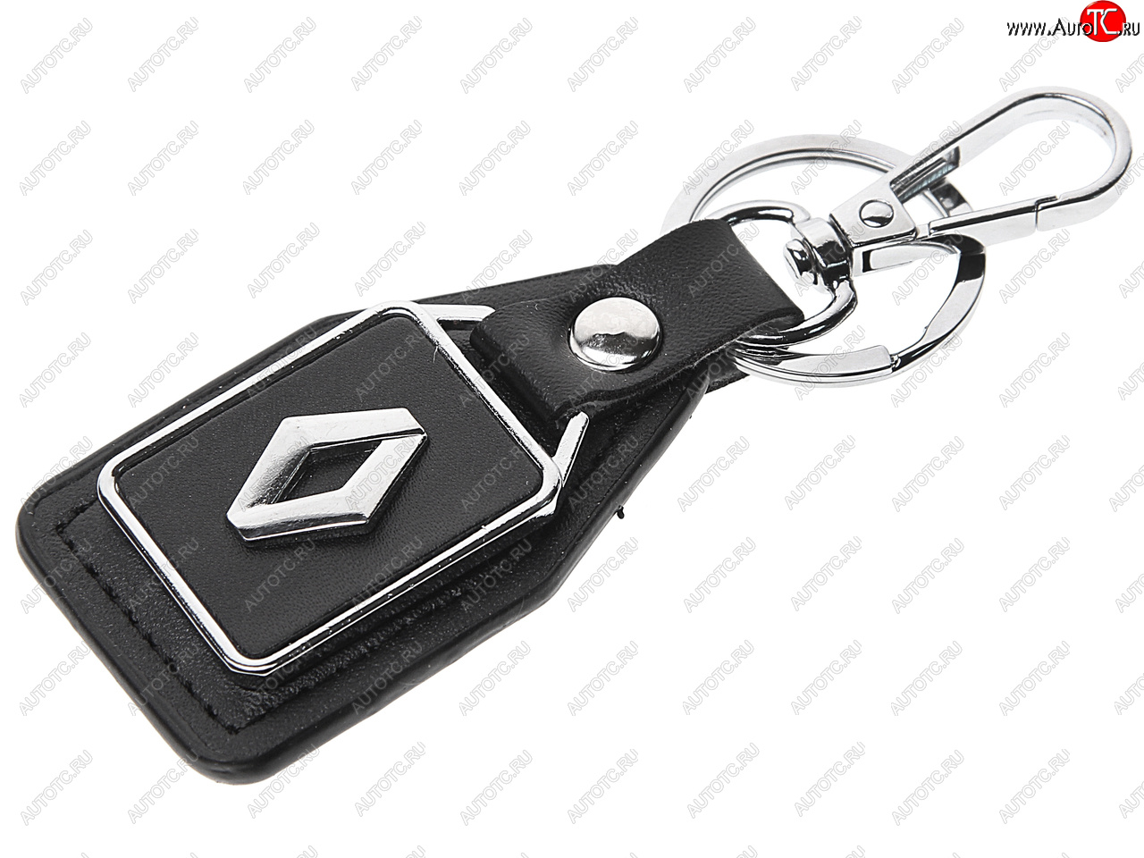 189 р. Брелок RENAULT черный, металл, кожа MASHINOKOM MASHINOKOM bkn 010  с доставкой в г. Воронеж