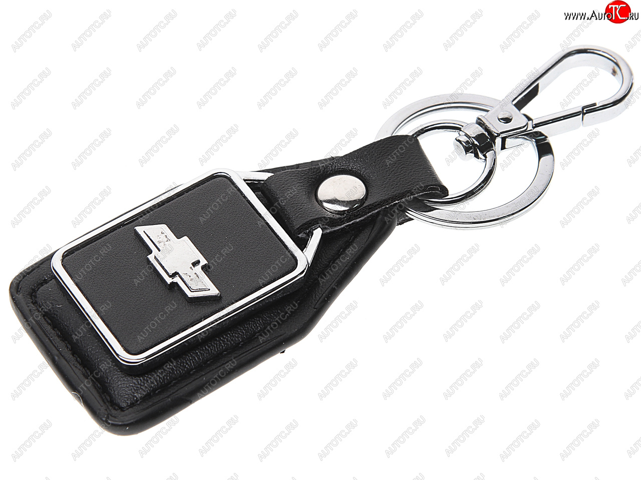 189 р. Брелок CHEVROLET черный, металл, кожа MASHINOKOM MASHINOKOM bkn 011  с доставкой в г. Воронеж