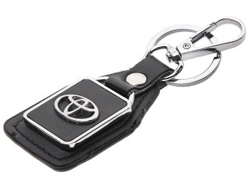 Брелок TOYOTA черный, металл, кожа MASHINOKOM MASHINOKOM bkn 018 MASHINOKOM bkn 018