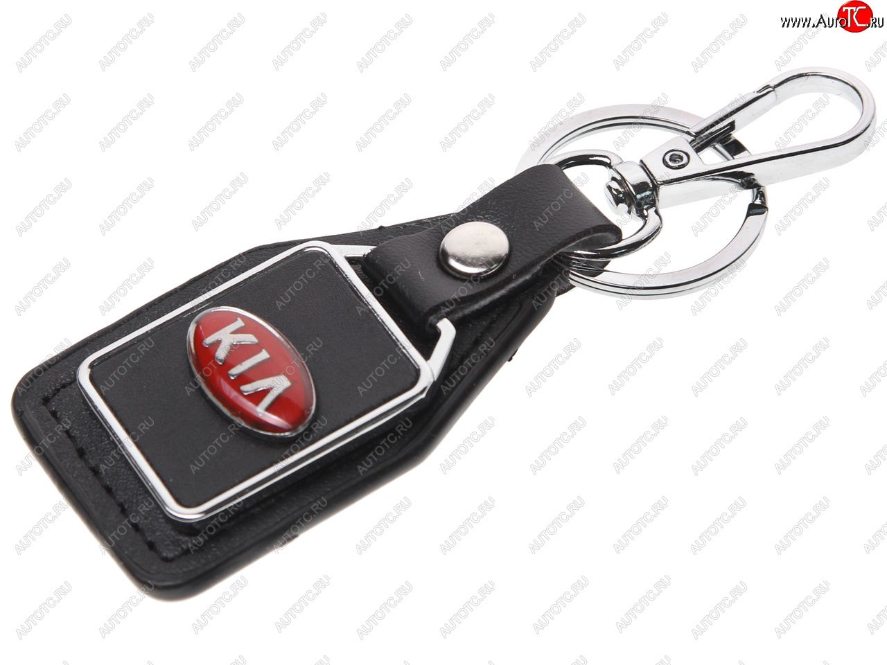 189 р. Брелок  KIA черный, металл, кожа MASHINOKOM MASHINOKOM bkn 019  с доставкой в г. Воронеж