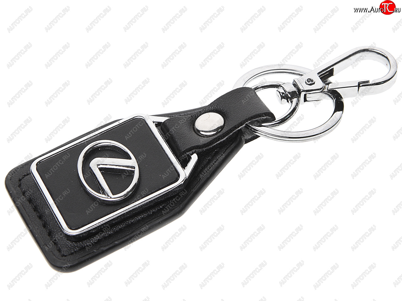 189 р. Брелок LEXUS черный, металл, кожа MASHINOKOM MASHINOKOM bkn 028  с доставкой в г. Воронеж