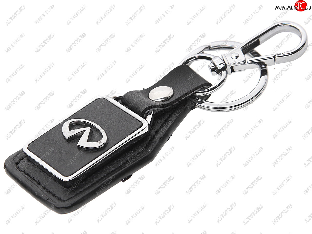 189 р. Брелок INFINITI черный, металл, кожа MASHINOKOM MASHINOKOM bkn 034  с доставкой в г. Воронеж