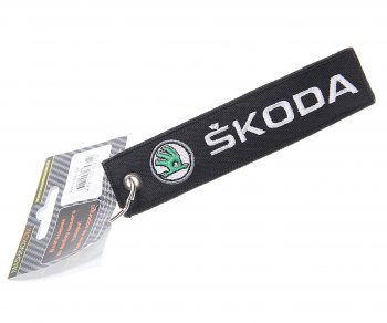 Брелок SKODA ткань,вышивка 13х3см MASHINOKOM MASHINOKOM bmv 091