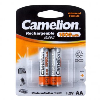 Батарейка AA HR6 1.2V аккумулятор Ni-MH 1500mAh блистер (2шт.) CAMELION CAMELION c-150aakcбл