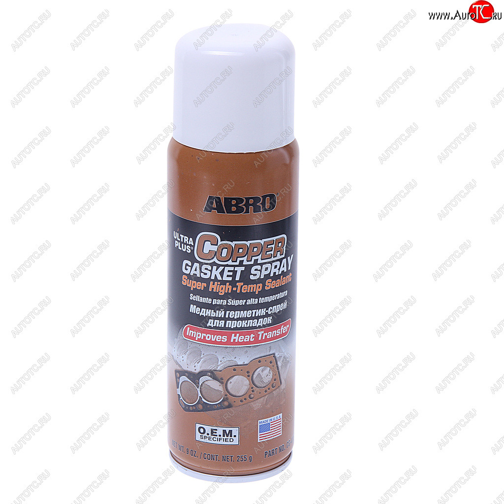1 369 р. Герметик медный термостойкий 255г аэрозоль OEM (США)ABRO ABRO cg-418-r  с доставкой в г. Воронеж