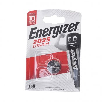 Батарейка CR2025 3V таблетка (пульт сигнализации,ключ) блистер (1шт.) Lithium ENERGIZER ENERGIZER cr2025 bc1