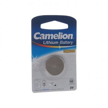 Батарейка CR2330 3V таблетка (пульт сигнализации, ключ) блистер 1шт. Lithium CAMELION CAMELION cr2330-bp1