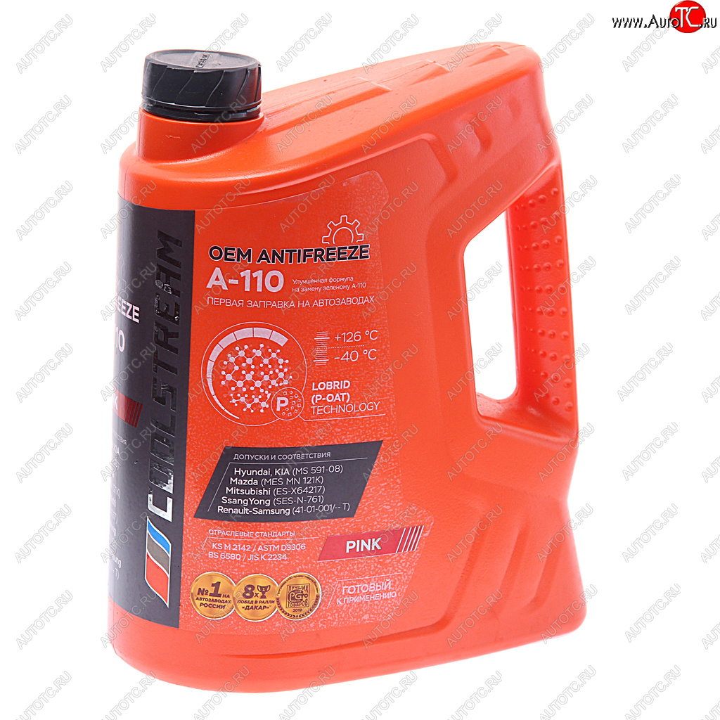 2 099 р. Антифриз розовый -40C 5кг A-110 COOL STREAM COOL STREAM cs-010502-pn  с доставкой в г. Воронеж