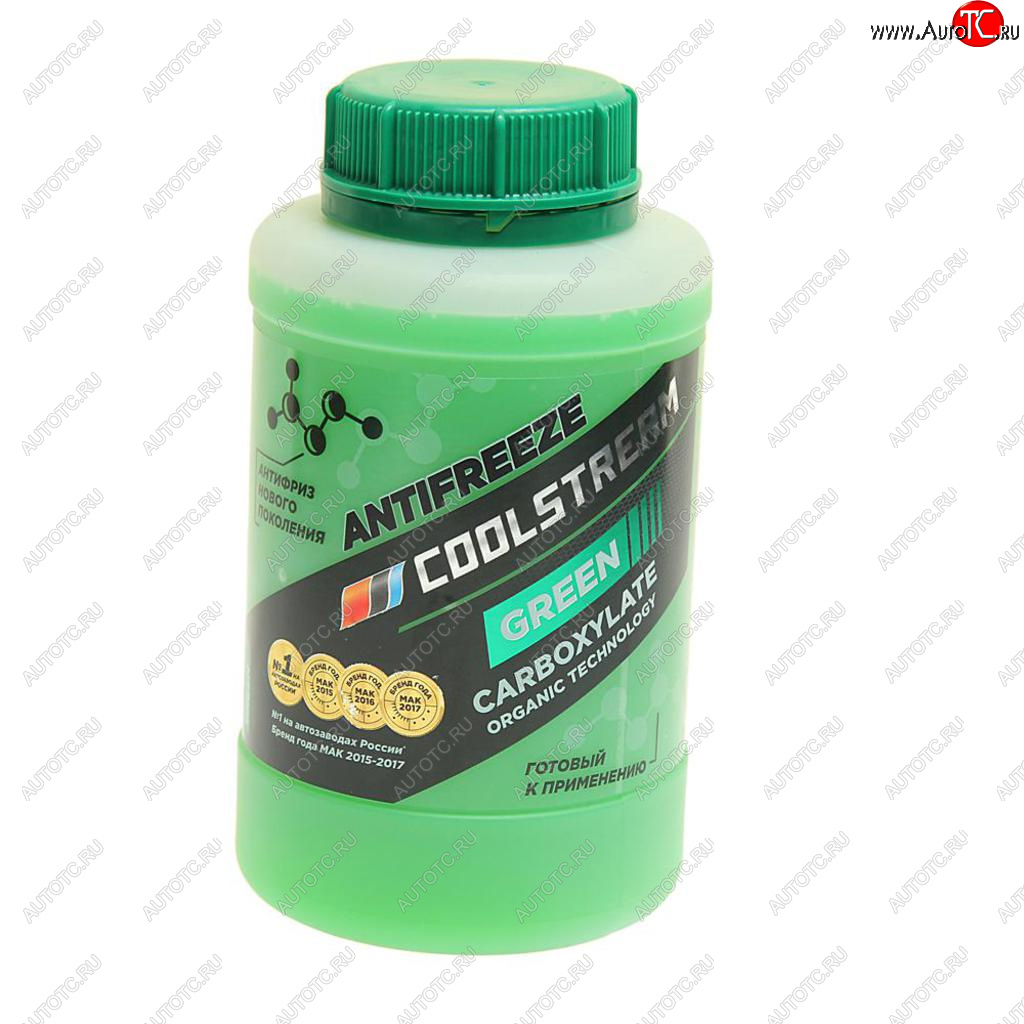228 р. Антифриз зеленый -40C 0.9кг Green COOL STREAM COOL STREAM cs-010901-gr  с доставкой в г. Воронеж