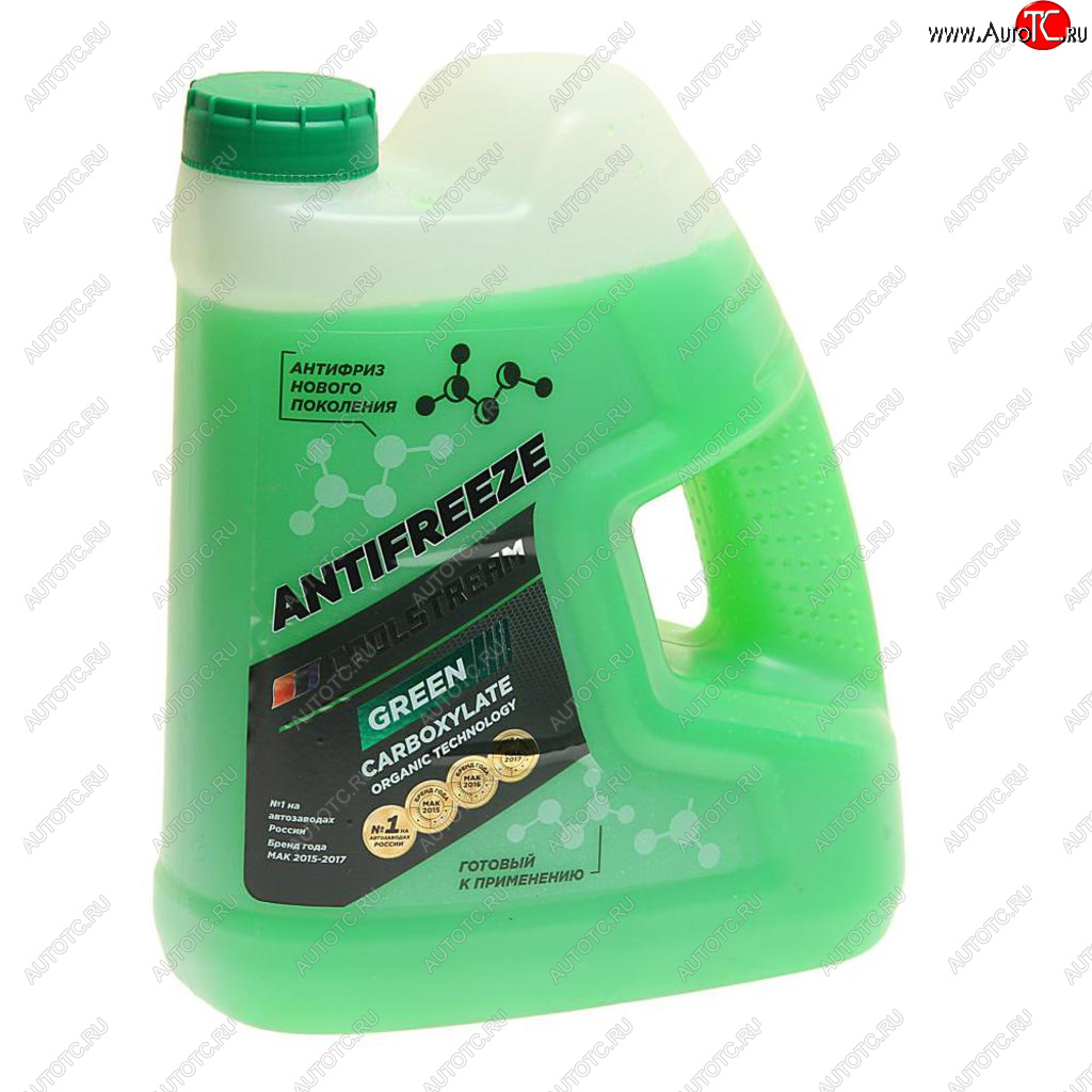 799 р. Антифриз зеленый -40C 4кг Green COOL STREAM COOL STREAM cs-010909-gr  с доставкой в г. Воронеж