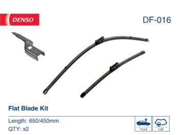 3 099 р. Щетка стеклоочистителя VW Golf (13-) 650/450мм комплект DENSO DENSO df-016 DENSO df-016  с доставкой в г. Воронеж. Увеличить фотографию 3