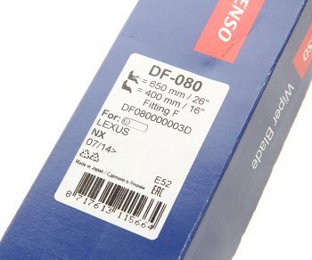 5 599 р. Щетка стеклоочистителя LEXUS NX 650400мм комплект DENSO DENSO df-080  с доставкой в г. Воронеж. Увеличить фотографию 3
