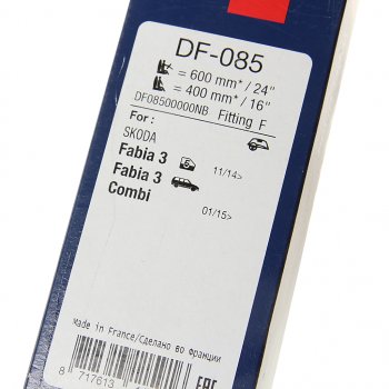 4 389 р. Щетка стеклоочистителя SKODA Fabia 3 600400мм комплект DENSO DENSO df-085  с доставкой в г. Воронеж. Увеличить фотографию 4