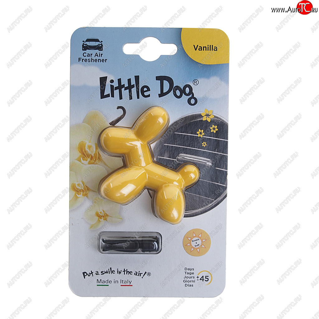 295 р. Ароматизатор на дефлектор полимерный (Ваниль) Little Dog DRIVE INT DRIVE INT ed0101  с доставкой в г. Воронеж