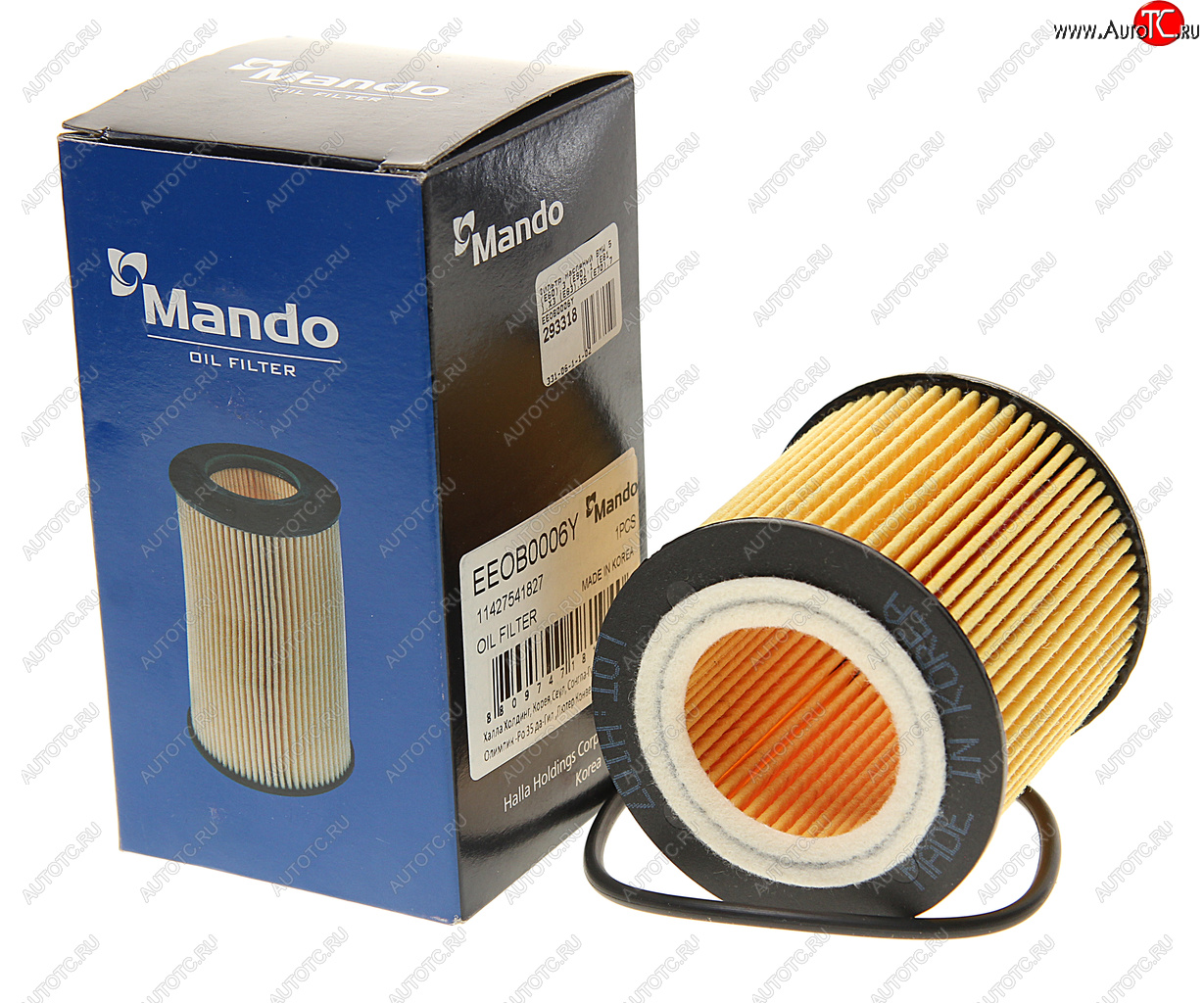 245 р. Фильтр масляный BMW 5 (E60),3 (E90),1 (E81),X3 (E83),X5 (E70),7 (E65),6 (E63) MANDO MANDO eeob0006y  с доставкой в г. Воронеж