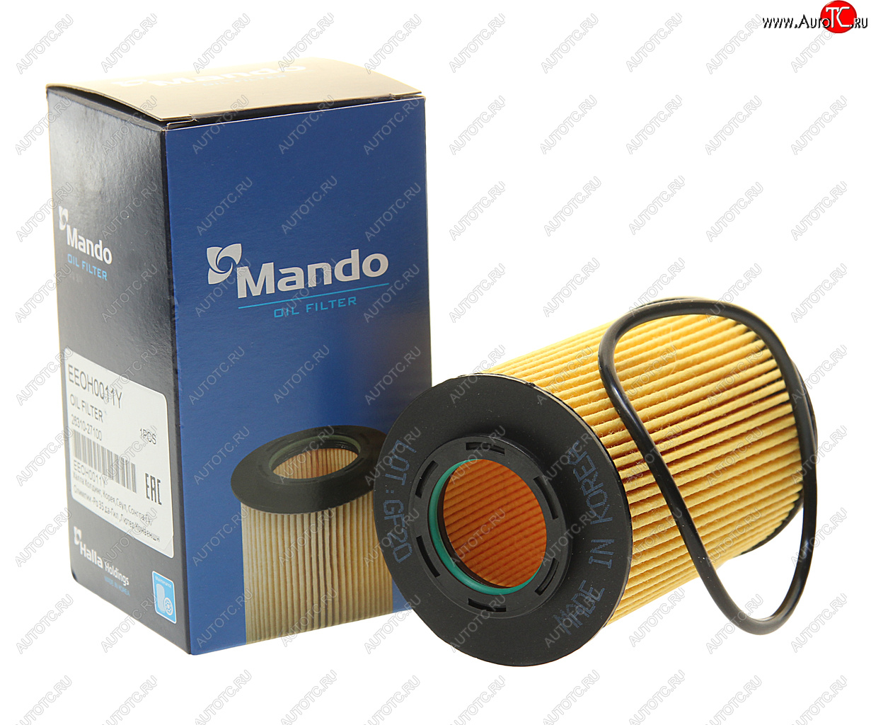 242 р. Фильтр масляный HYUNDAI Santa Fe (-02) KIA Sportage (2.0) MANDO MANDO eeoh0011y  с доставкой в г. Воронеж
